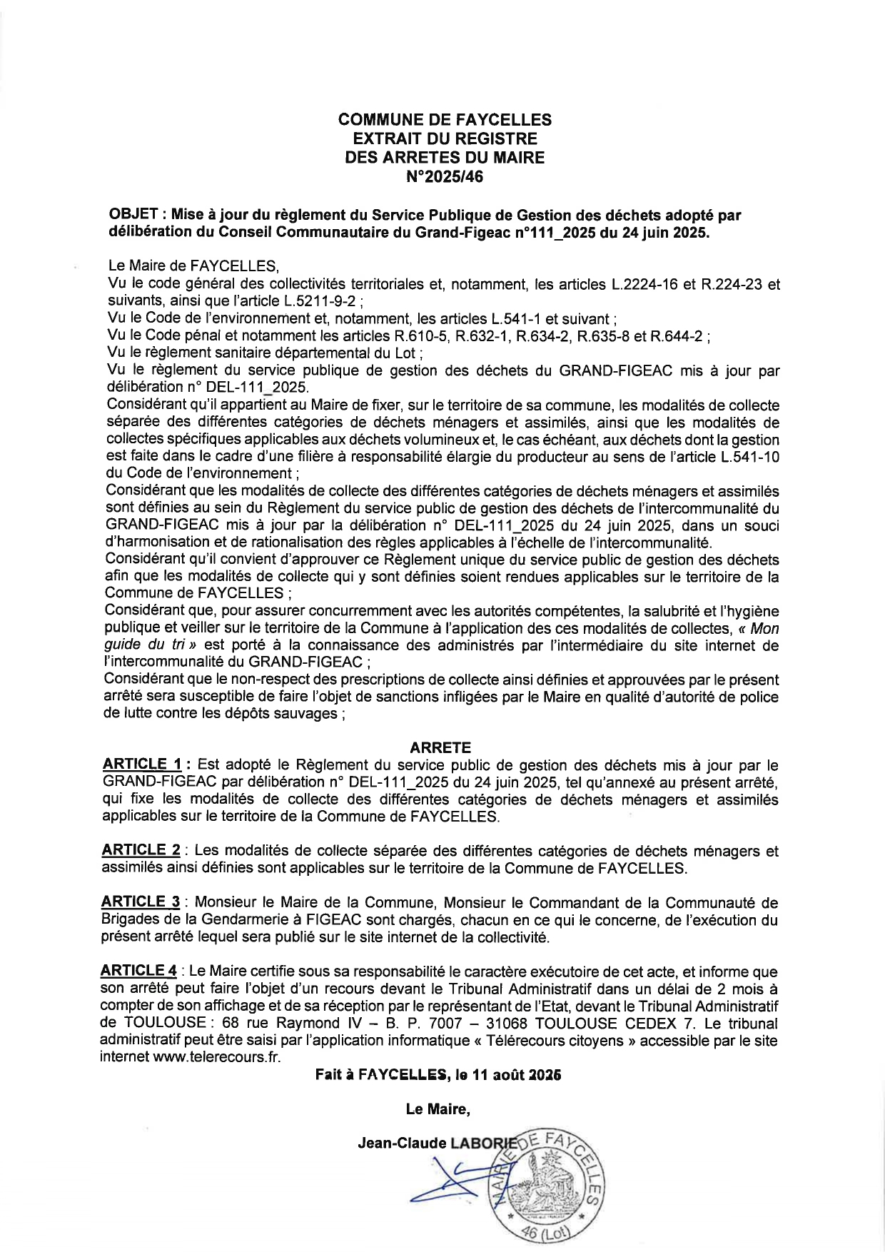 ARRETE REGLEMENT COLLECTE DECHETS_46